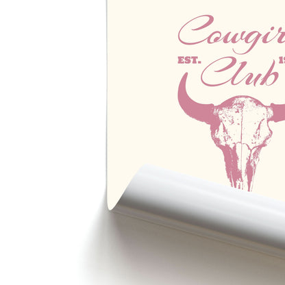 Cowgirl Club Poster