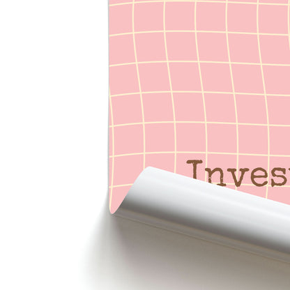 Invest In You, Baby Pink Poster