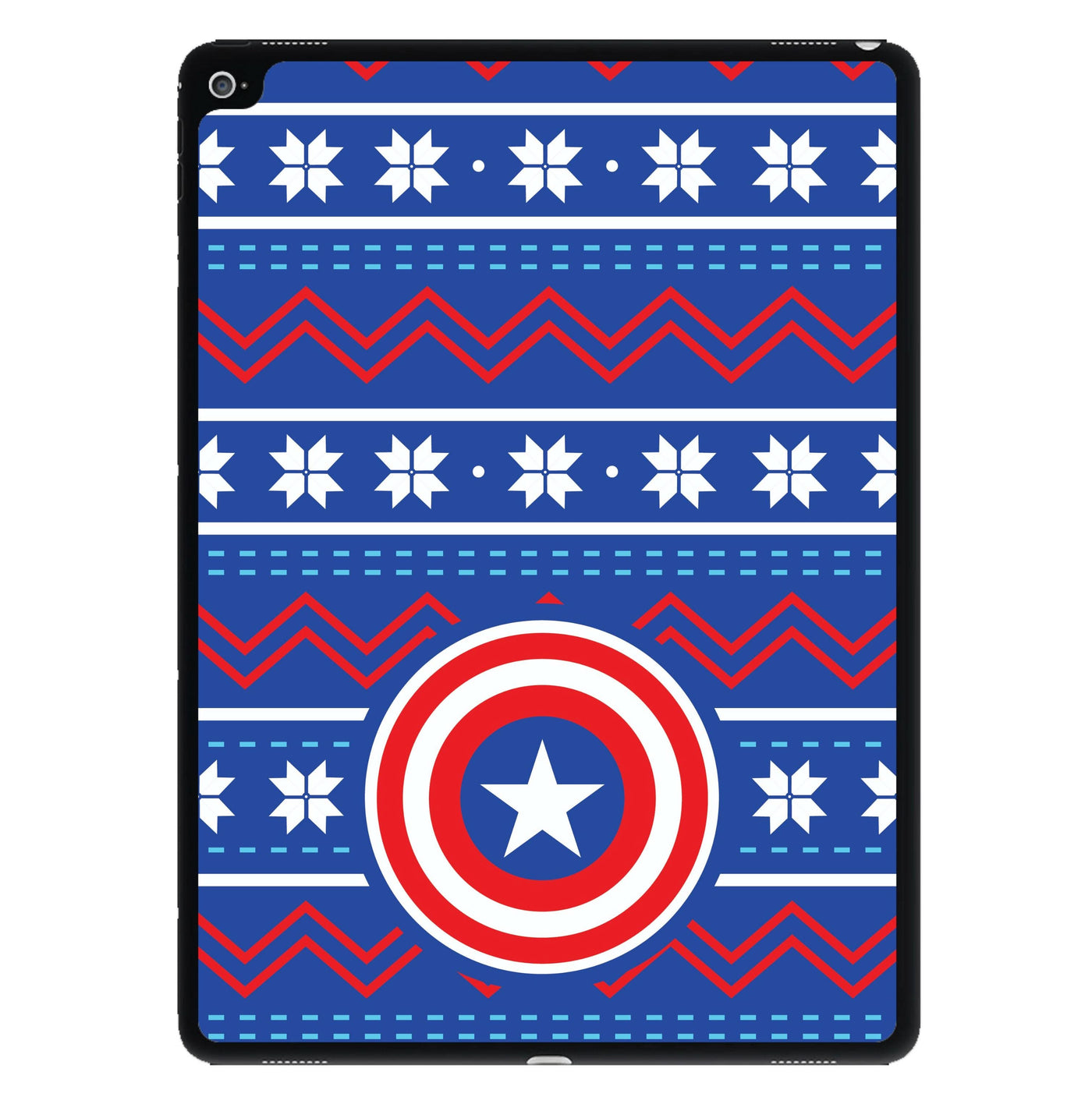 Captain Christmas Pattern iPad Case