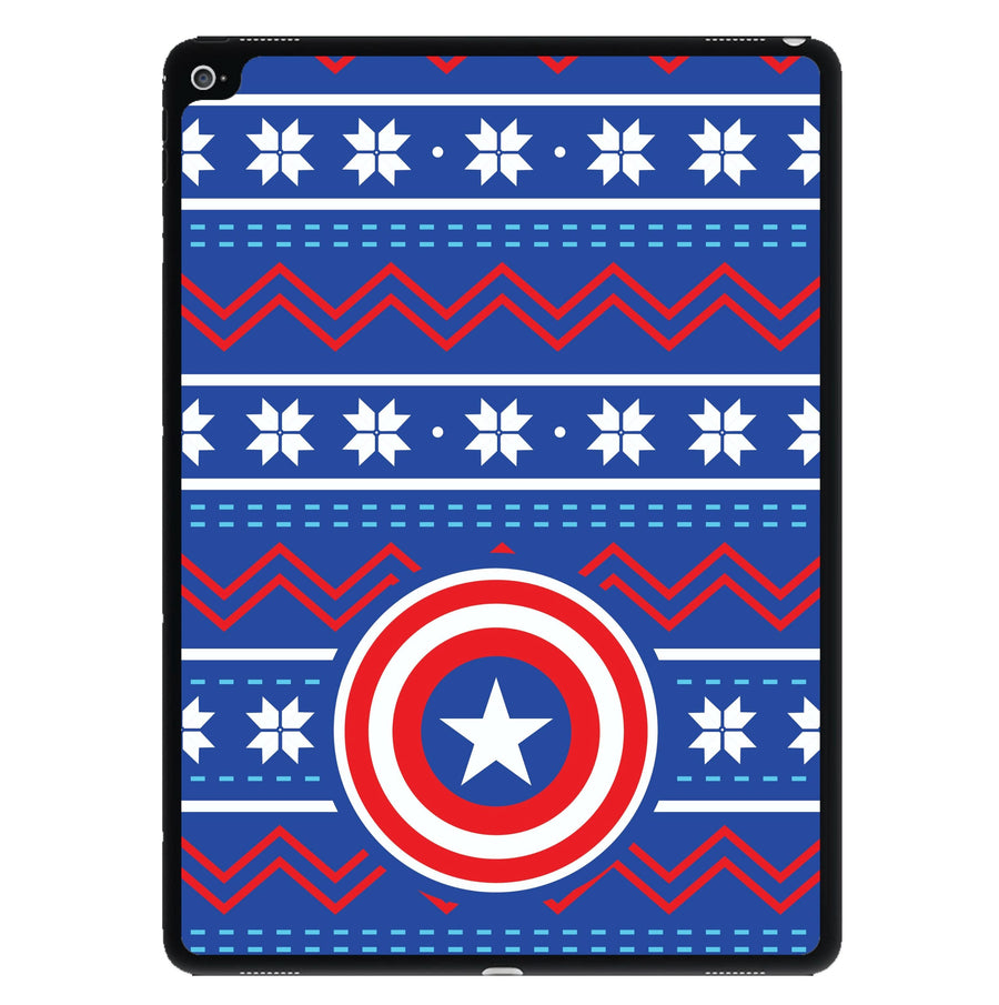 Captain Christmas Pattern iPad Case