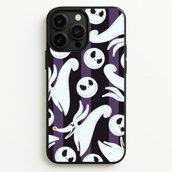 Skeleton Dog And Face Pattern iPhone 13 Pro Max Case
