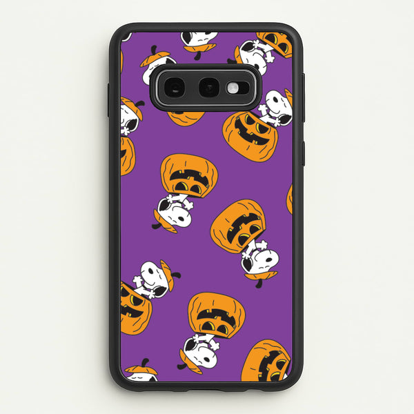 Cartoon Beagle Pumpkin Pattern Galaxy S10e Case