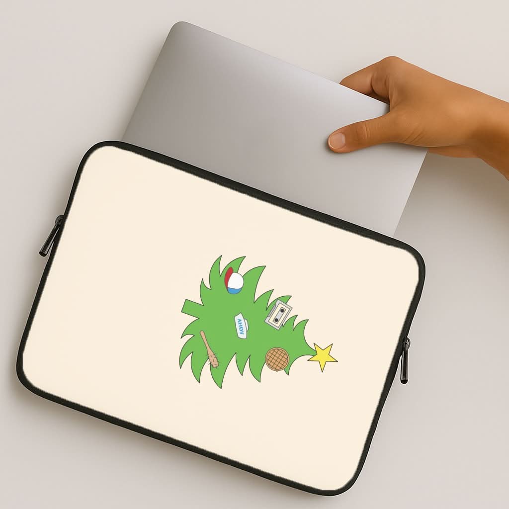 Upside Down Christmas Tree MacBook Cover