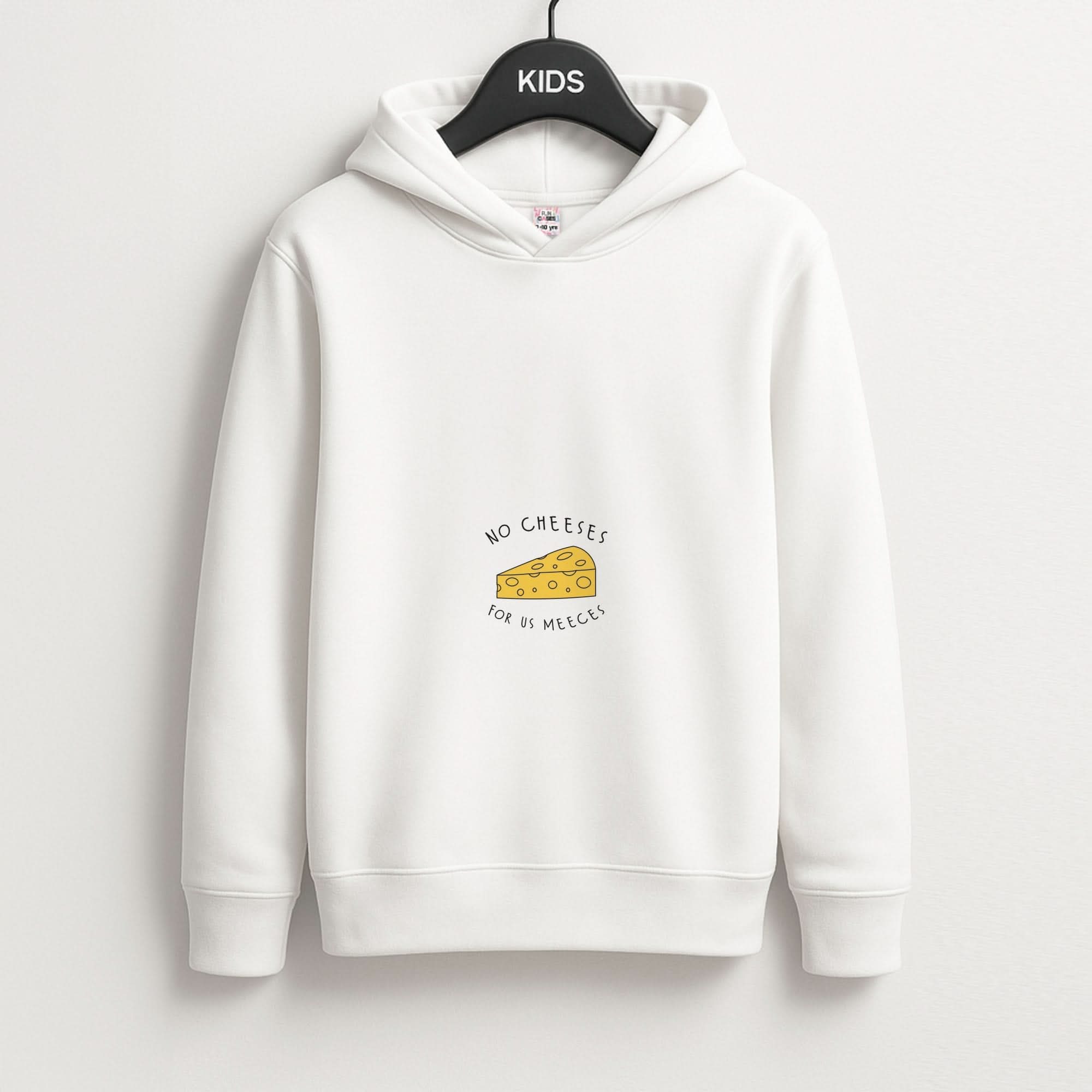 No Cheeses For Us Meeces Kids Hoodie