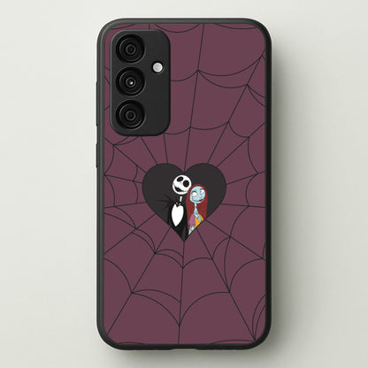 J And S Cobweb Heart Galaxy A15 Case