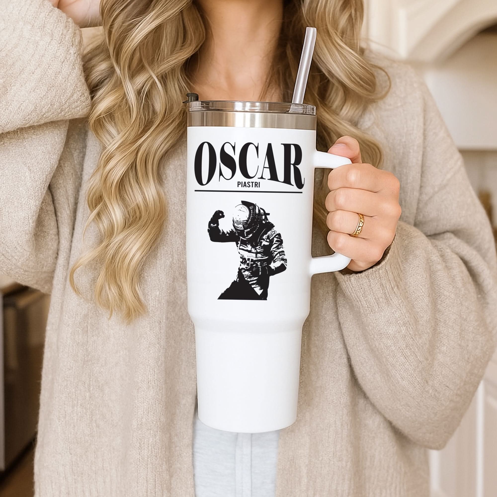 Oscar Orange And Black Tumbler