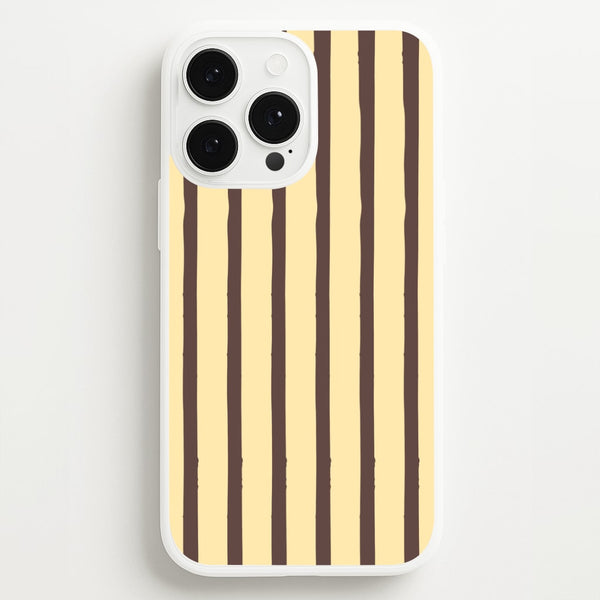 Vanilla & Chocolate Stripes iPhone 13 Pro Case