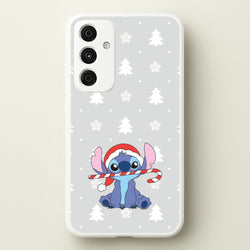 Cute Blue Alien Candycane Galaxy A35 Case