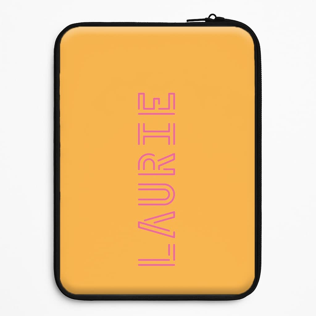 Neon Sign Personalised Name Laptop Sleeve