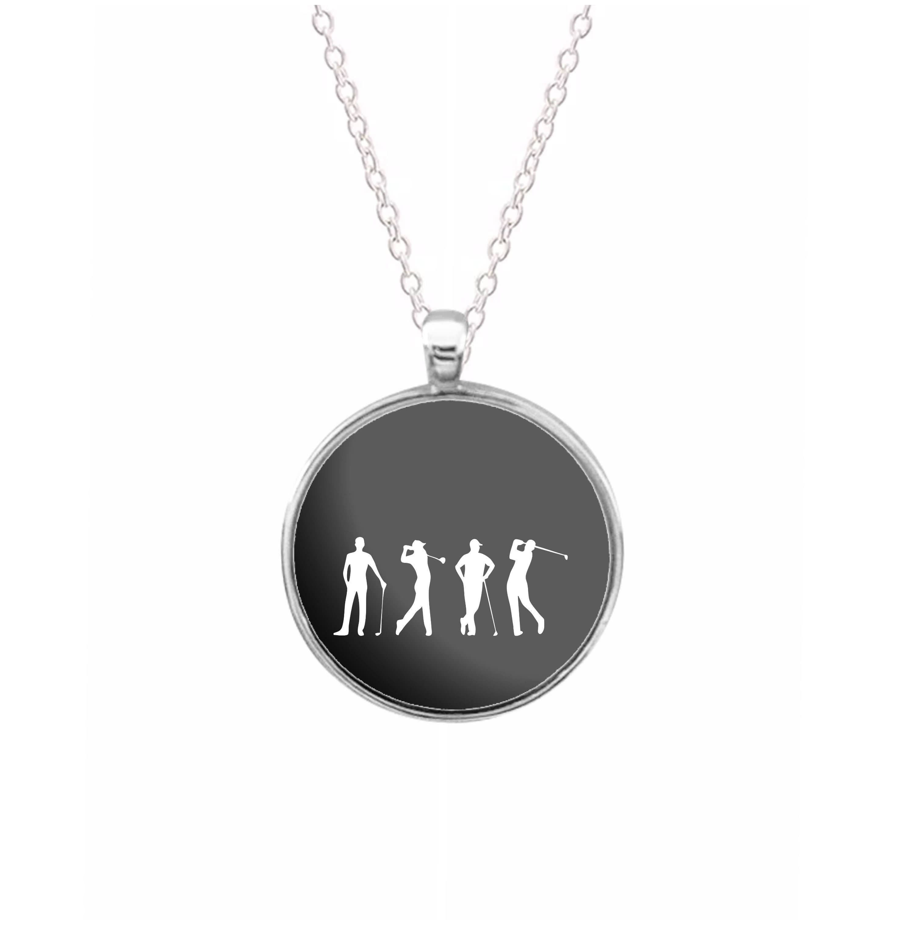 Golf Silhouettes Necklace