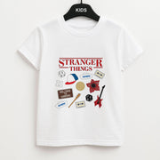 Stranger Things Cartoon Icons Kids T-Shirt 1