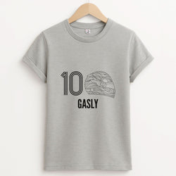 Gasly Helmet 2026 Unisex Grey T-Shirt