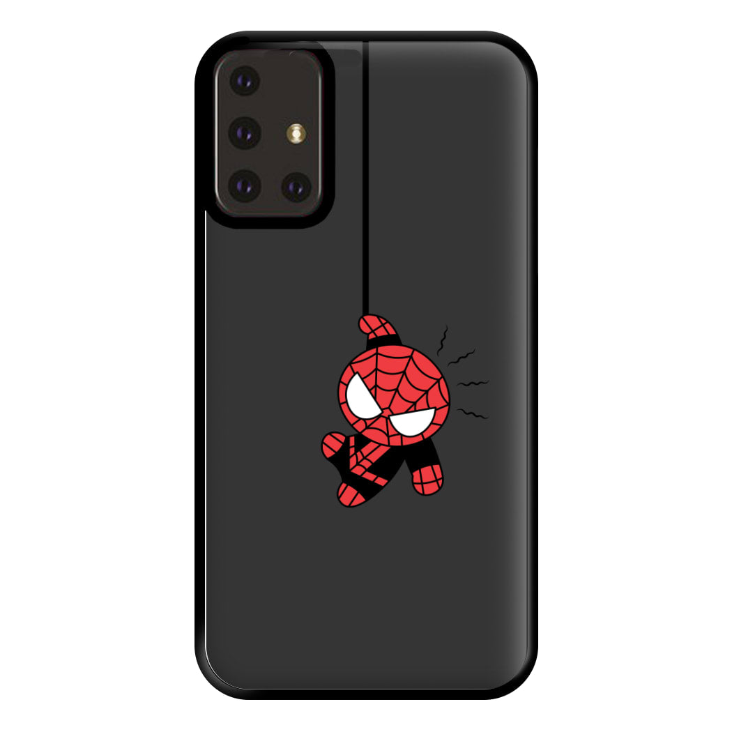 Gray Hanging Spider Hero Galaxy A71 Case
