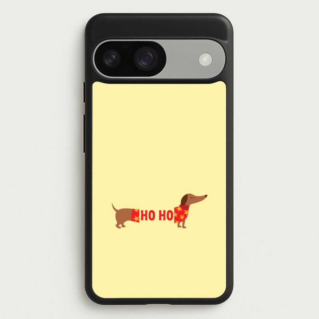 Christmas Jumper Ho Ho Dachshund Google Pixel 9 / 9 Pro Case