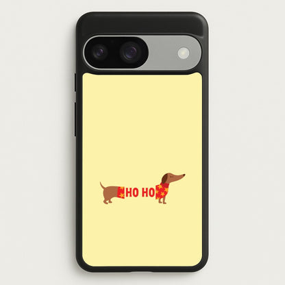 Christmas Jumper Ho Ho Dachshund Google Pixel 9 / 9 Pro Case