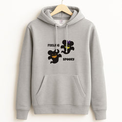 Feeling Spooky Mouse Ghosts Unisex Grey Hoodie