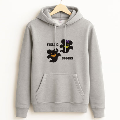 Feeling Spooky Mouse Ghosts Unisex Grey Hoodie
