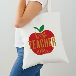 Apple Best Teacher Ever Shoulder Bag