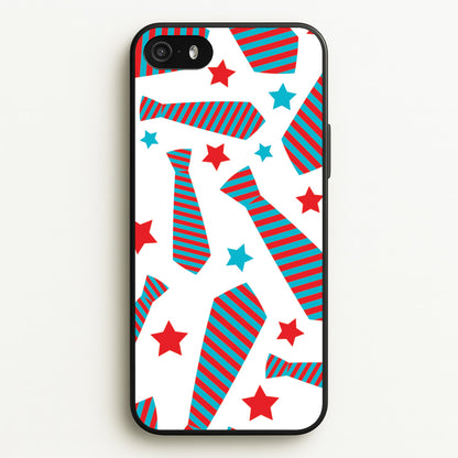 Tie And Stars Pattern iPhone 5 / 5s / SE 2016 Case