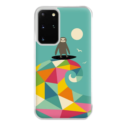 Surfing Sloth Phone Case