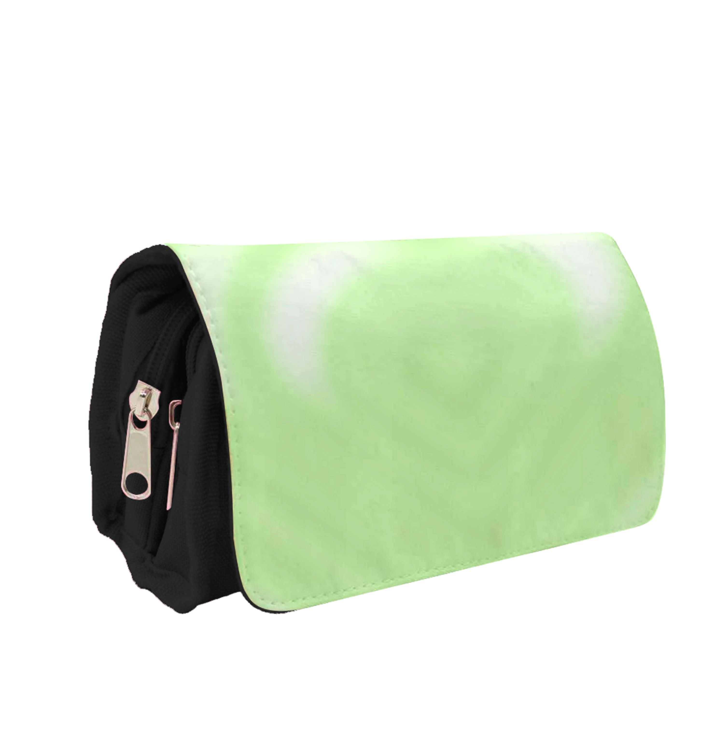 Drippy Love Heart Green Pencil Case