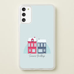 Seasons Greetings Winter Townhouses Galaxy S20 Case