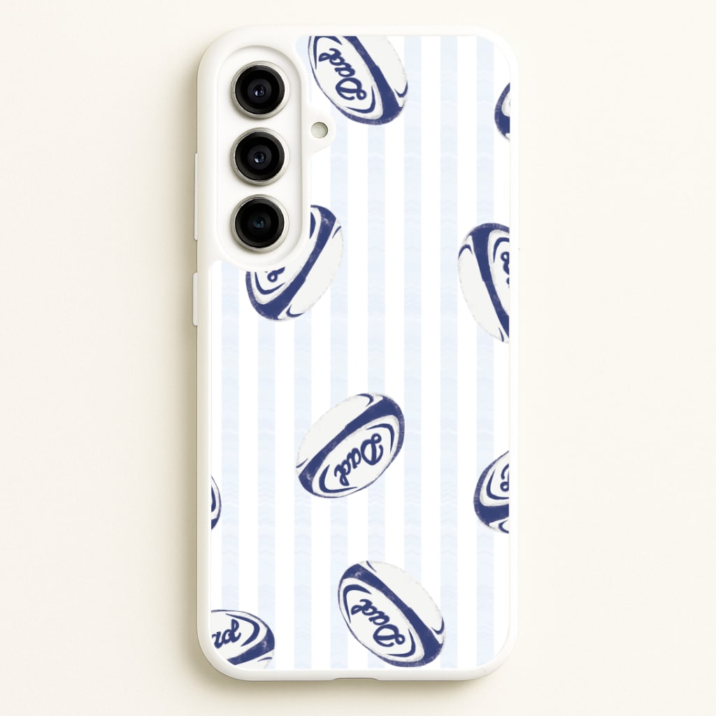 Dad Rugby Ball Pattern Galaxy A56 Case
