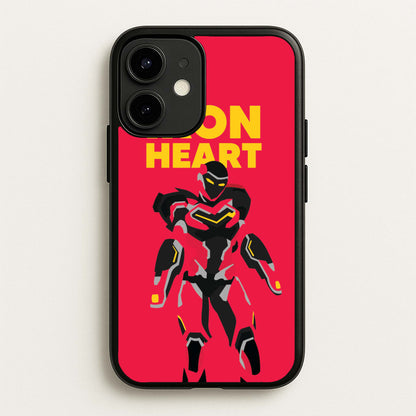 Metal Heart Hero Standing iPhone 12 Mini Case