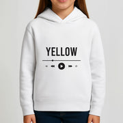 Yellow Music Player Kids Hoodie 3