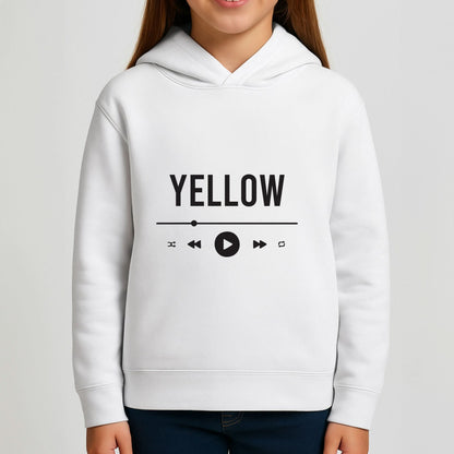 Yellow Music Player Girls Hoodie