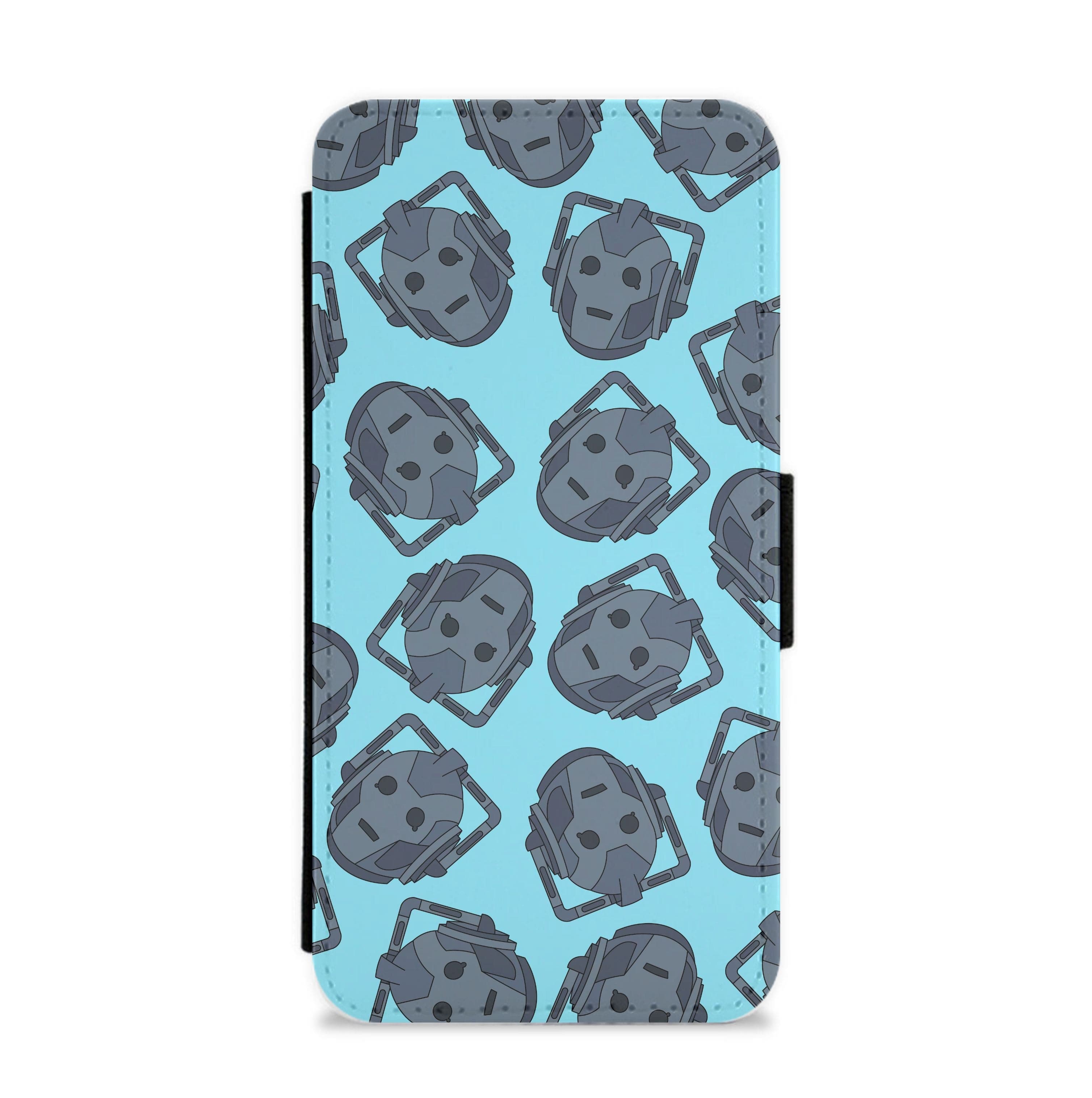 Cyberman Pattern Flip / Wallet Phone Case