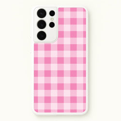 Strawberry Gingham  Galaxy S21 Ultra Case