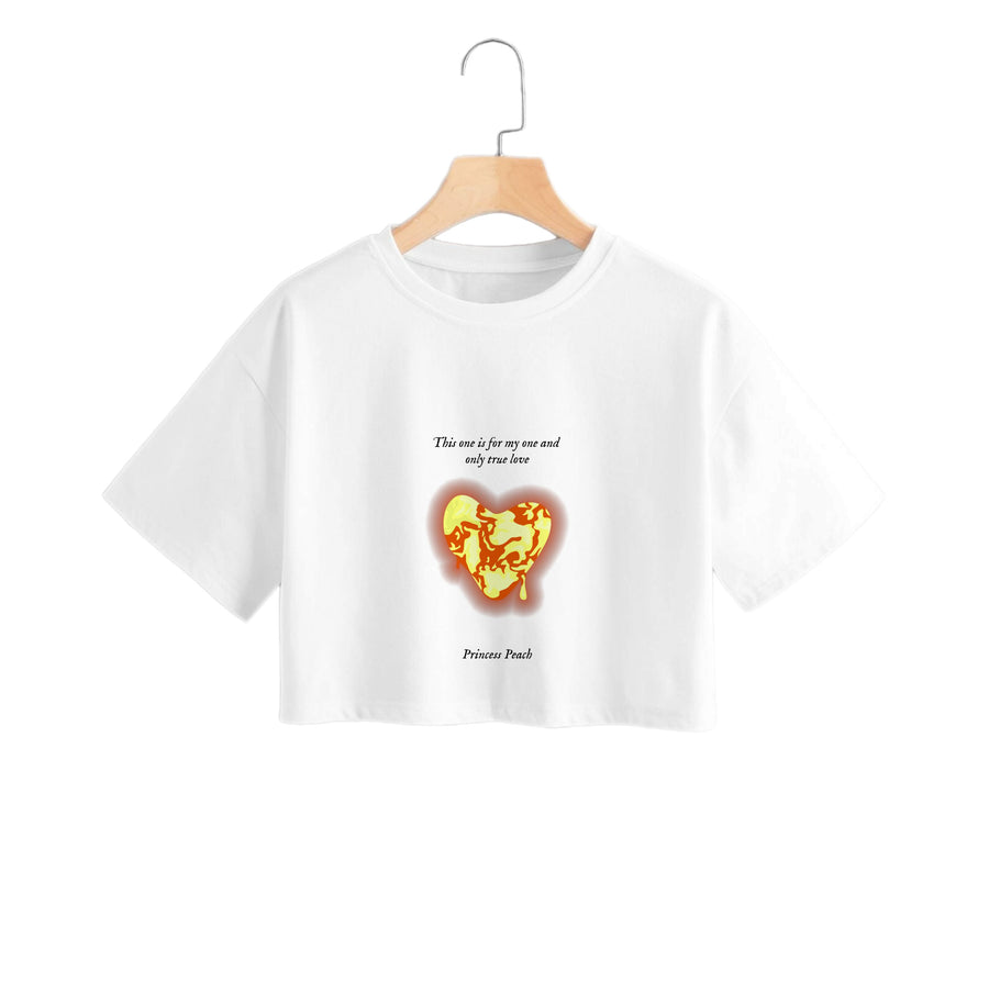 This One Is For My One And Only True Love - The Super Mario Bros Crop Top