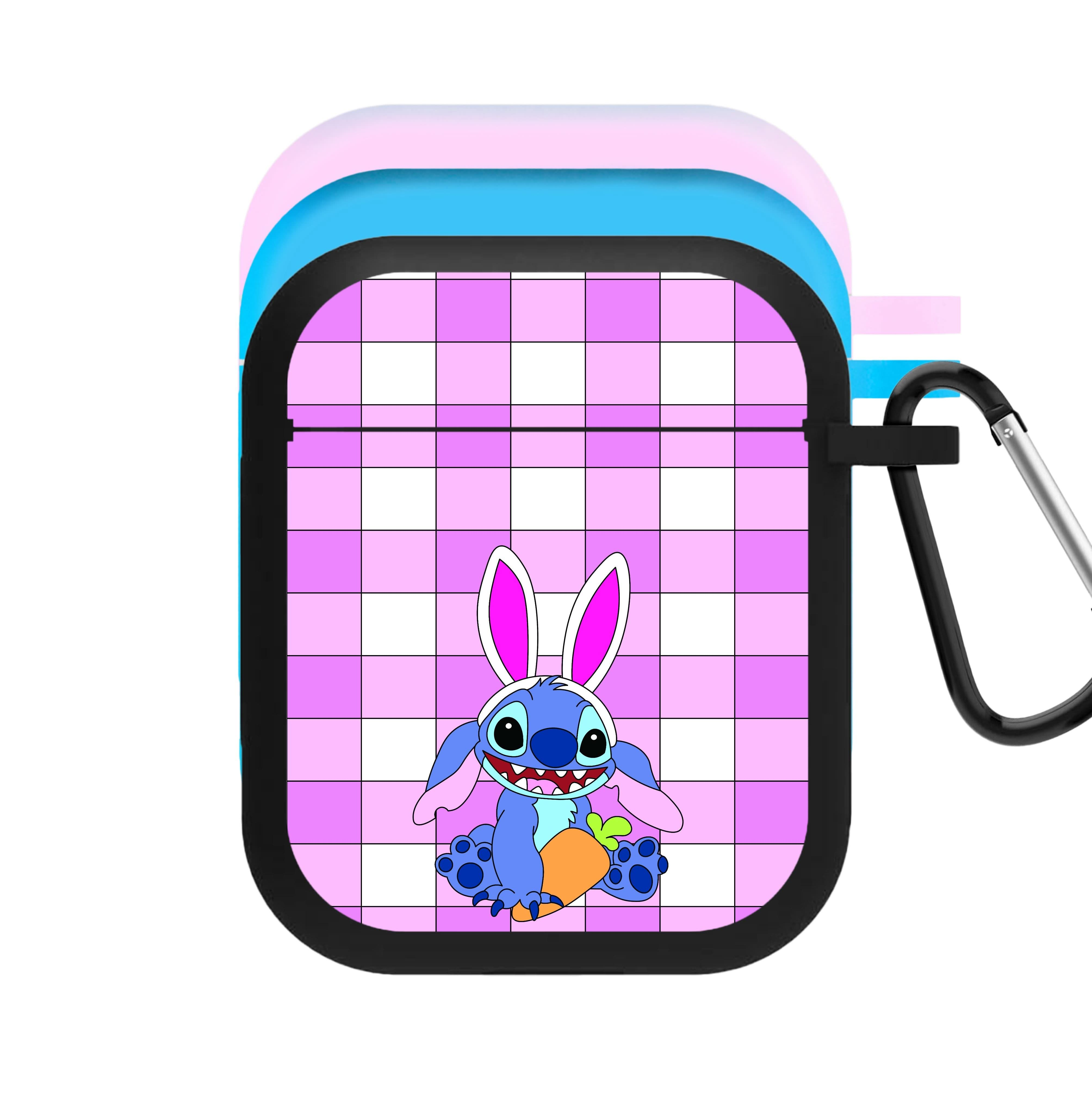 Easter Bunny Blue Alien AirPods Case