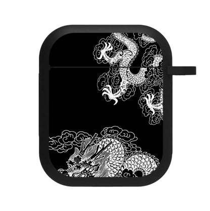 White Dragon AirPods Case