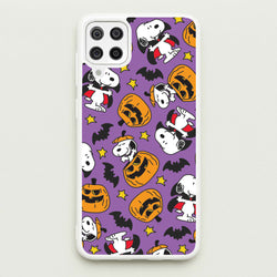 Cartoon Beagle Halloween Pattern Galaxy A12 Case