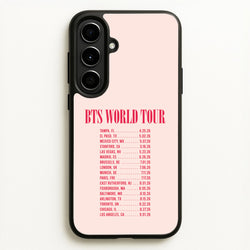 K-Pop Band World Tour List 2026 Galaxy A56 Case