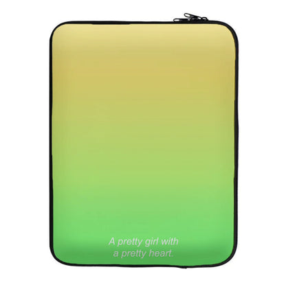 A Pretty Girl With A Pretty Heart Laptop Sleeve
