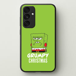 Grumpy Christmas Cartoon Sponge Galaxy A35 Case
