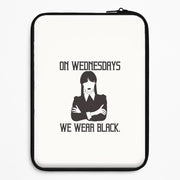On Wednesdays We Wear Black Laptop Sleeve 1