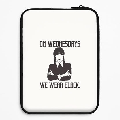 On Wednesdays We Wear Black Universal Laptop Sleeve