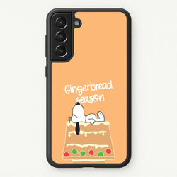 Cartoon Beagle Gingerbread House Galaxy S22 Case