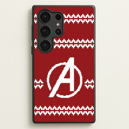 Superhero Team Red Christmas Jumper  Galaxy S25 Ultra Case