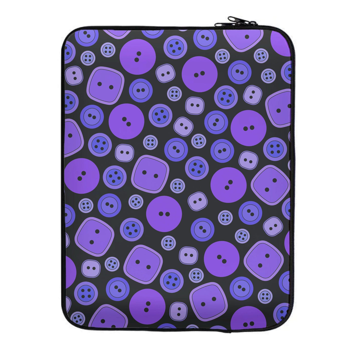 Button Pattern Laptop Sleeve