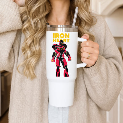 Metal Heart Hero Standing Tumbler