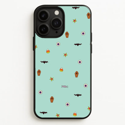 Minature Halloween Cartoons Pattern iPhone 11 Pro Max Case