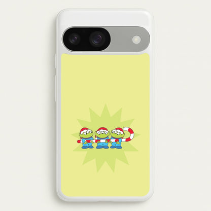 Cute Green Aliens Candycane Google Pixel 9 / 9 Pro Case