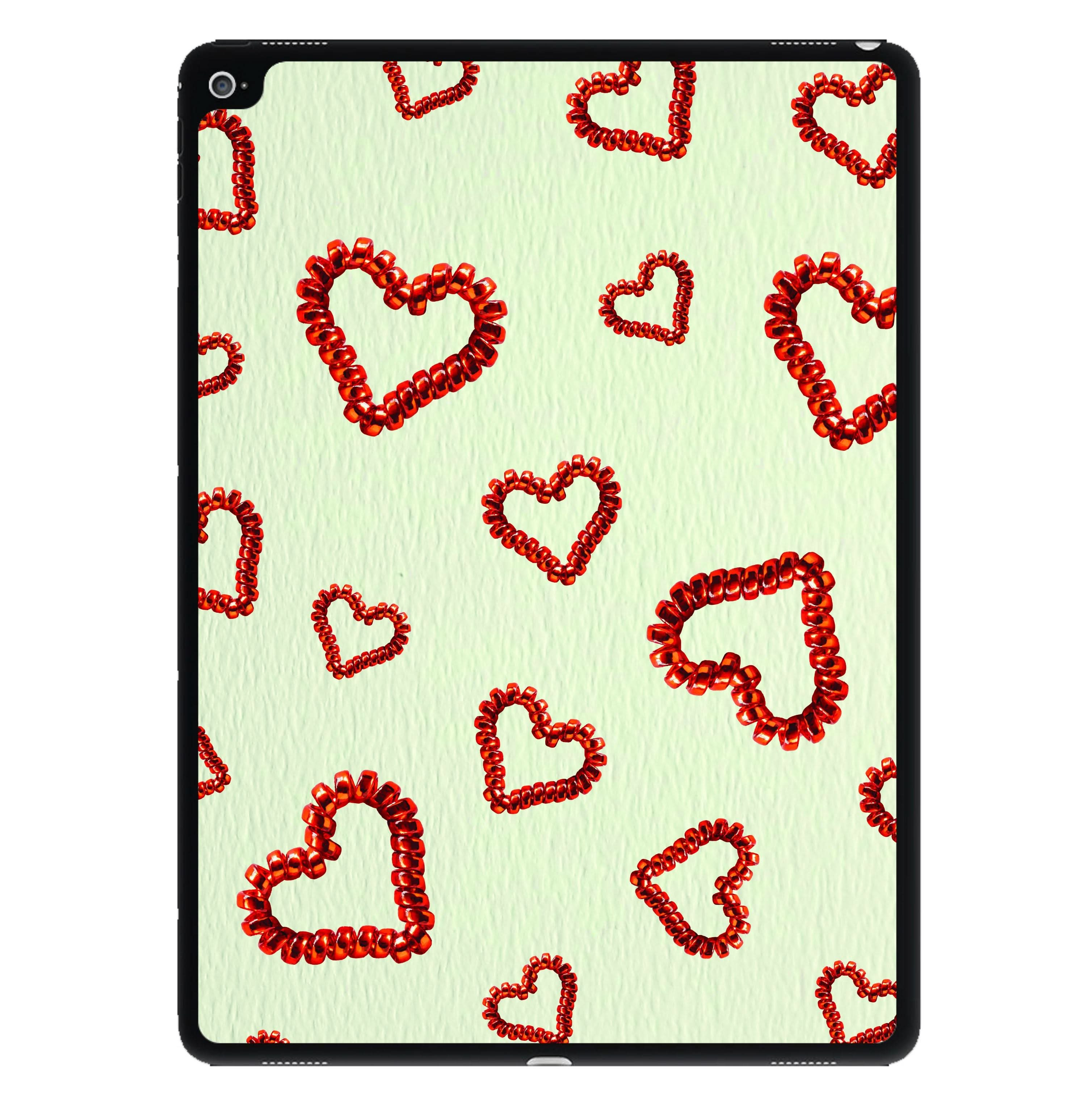 Elastic Hearts Pattern iPad Case