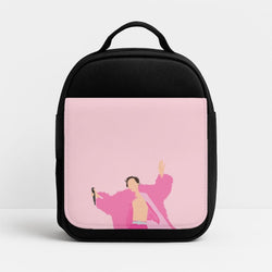 Harry Pink Coat  Insulated Lunch Bag