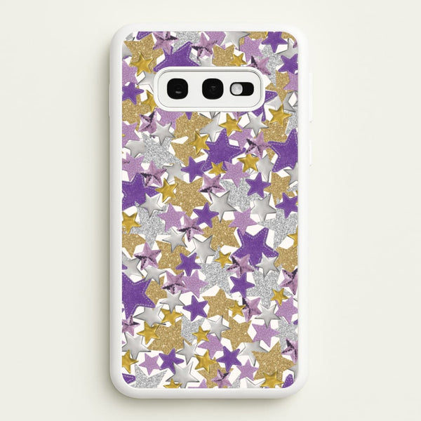 Mauve Stars Collage  Galaxy S10e Case